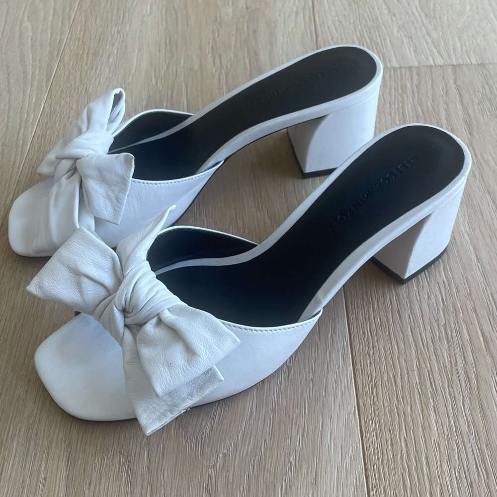 Rebecca Minkoff block heel sandals, size 8.